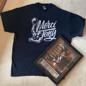 Merci Tony Parker San Antonio Spurs Jersey Retirement Items